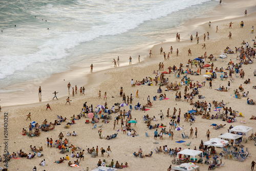 Aerial view of Ipanema Beach, Rio de Janiero, Brazil  © Stuart Westmorland/Danita Delimont