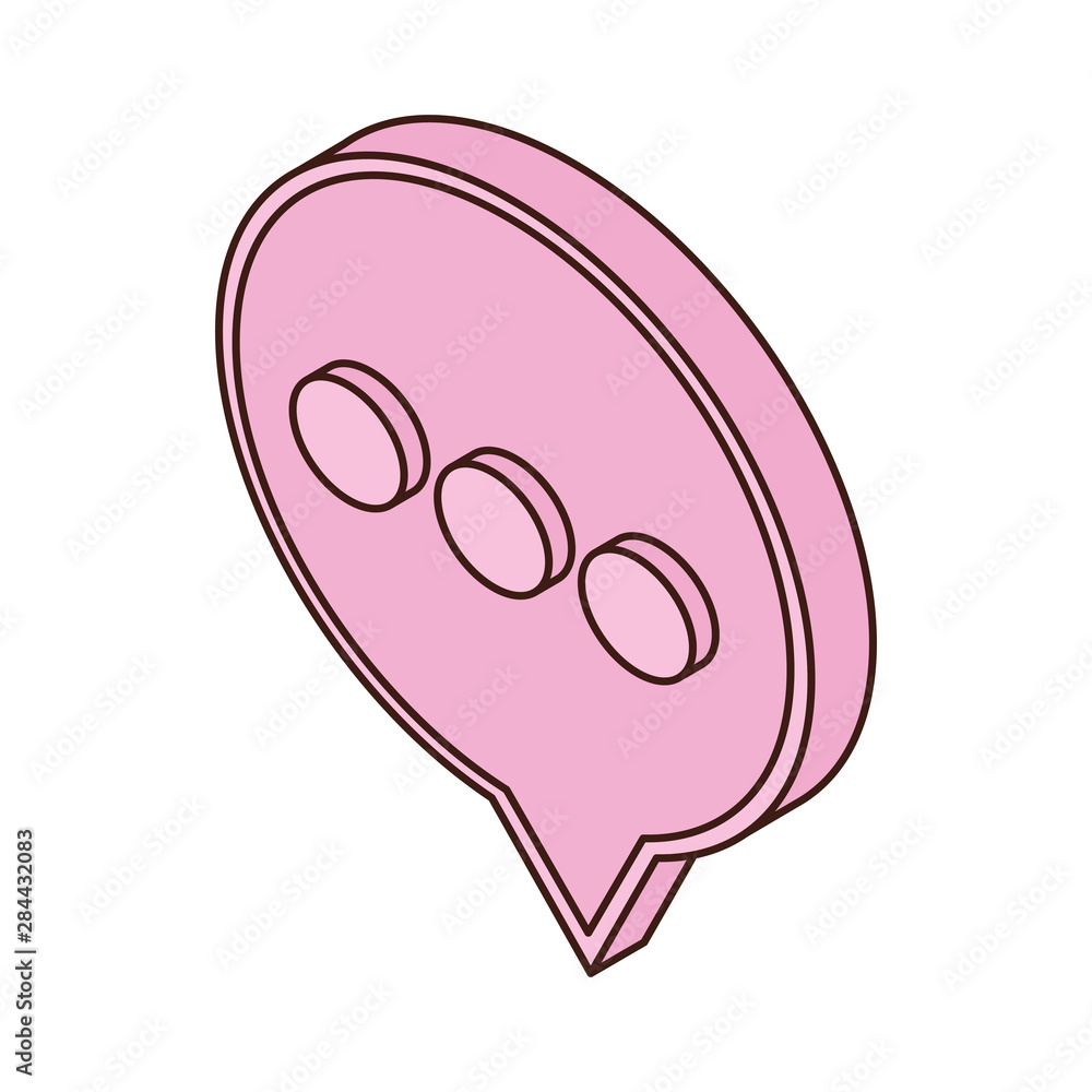 speech bubble of online chatting on white background speech bubble of online chatting on white background
