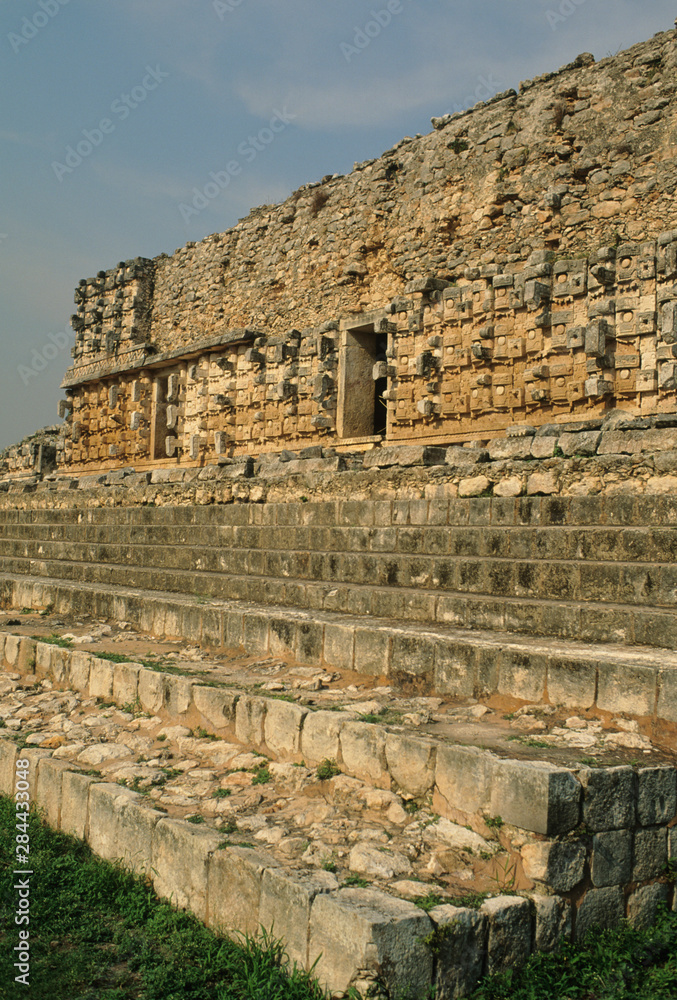 Mexico, Yucatan, near Uxmal, Maya ruins of Kabah.