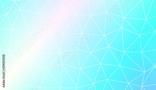 Modern pattern in triangles style. Decorative design For interior wallpaper, smart design, fashion print. Vector illustration. Blurred Background, Smooth Gradient Texture Color.