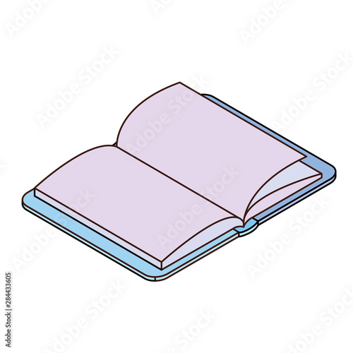 book of school open with white background
