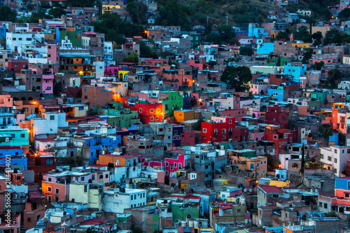 Mexico, Guanajuato, Night Lighting of the city of Guanajuato © Terry Eggers/Danita Delimont