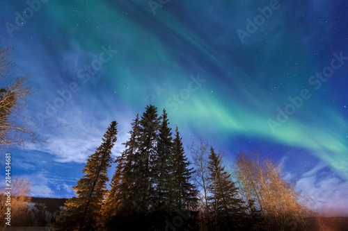 Aurora borealis  Northern Lights  near Fairbanks  Alaska