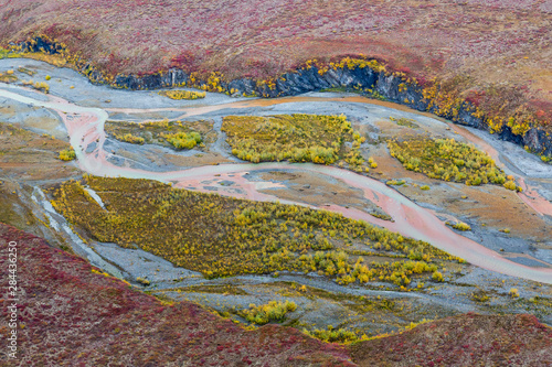 USA, Alaska, Brooks Range, Arctic National Wildlife Refuge. Aerial of Ivishak River. Credit as: Don Paulson / Jaynes Gallery / DanitaDelimont.com