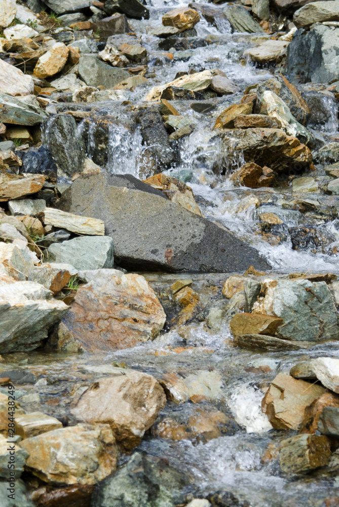 Anderson Creek Tumbles Down Mt. Anderson, Wood River Valley, Alaska, US Anderson Creek Tumbles Down Mt. Anderson, Wood River Valley, Alaska, US