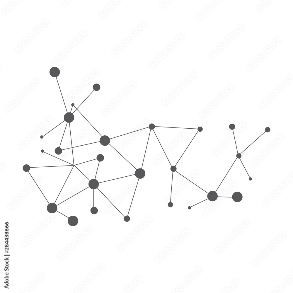 Molecular ilustration vector