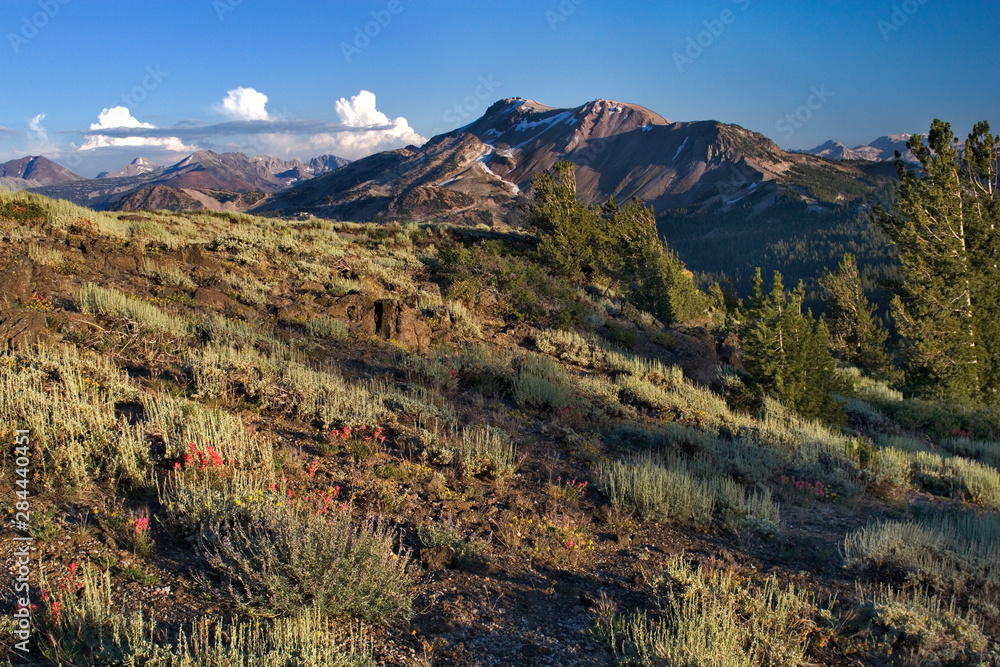 USA, California. Landscape with Mammoth Mountain. 