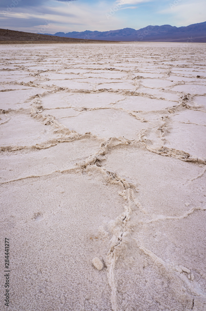 Badwater Basin Salt Flats at dawn (lowest part in U.S), Death Valley, California Badwater Basin Salt Flats at dawn (lowest part in U.S), Death Valley, California