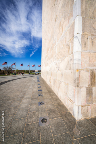 Detail of the Washington Monument, Washington DC, USA