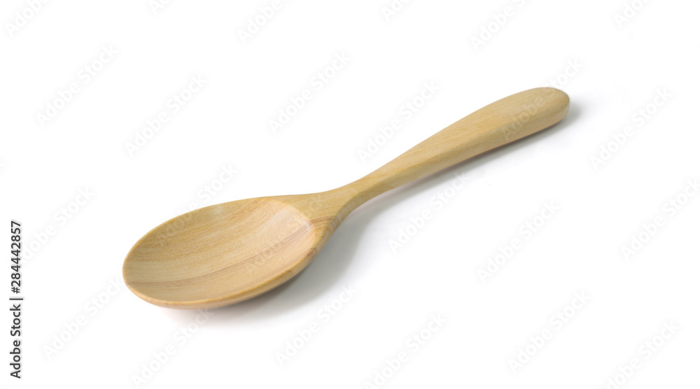 Wooden spoon isolated on white background with clipping path include Wooden spoon isolated on white background with clipping path include