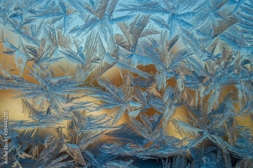 USA, Colorado, Denver. Frost on a window. Credit as: Cathy & Gordon Illg / Jaynes Gallery / DanitaDelimont.com photo