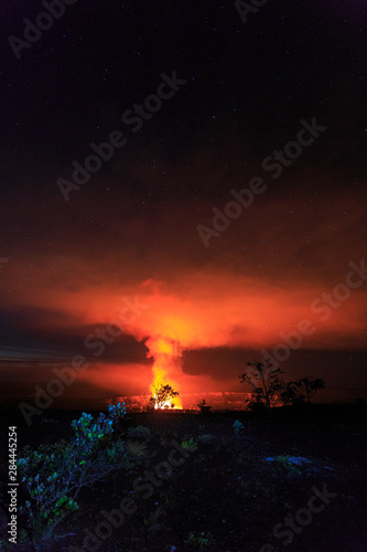 Kilauea Overlook near Jagger Museum, viewing one of the world's most active volcanoes, Hawaii Volcanoes National Park, Big Island, Hawaii, USA