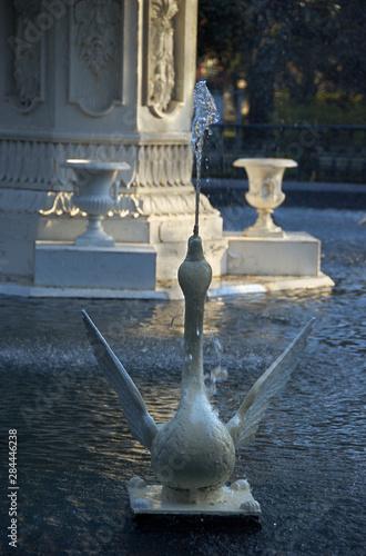 Foto USA, Georgia, Savannah, historic district, Forsyth Park, fountain