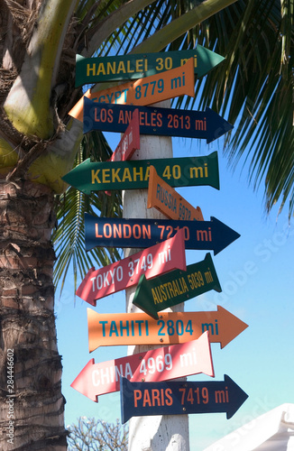 USA, Hawaii, Kauai, Kapaa, sign. 
