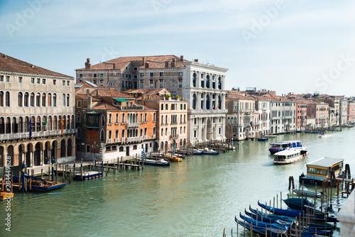 Traditional Houses At Venice Grand Canal