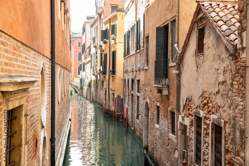 Narrow Canal In Venice  Italy