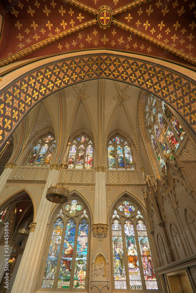 USA, Montana, Helena. Interior of Saint-Helena Cathedral. 