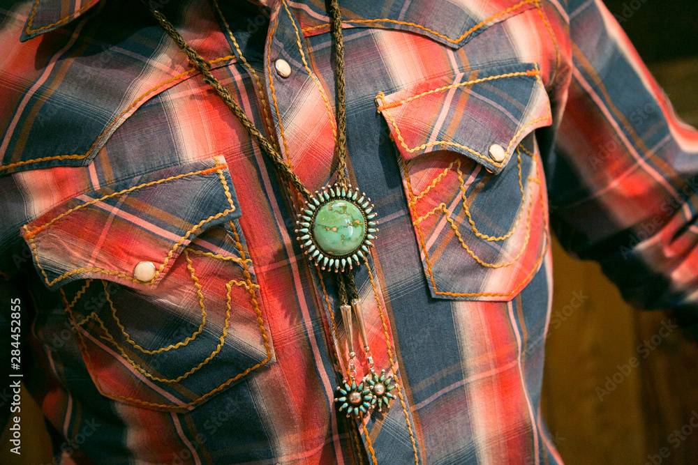 Fototapeta premium Prezentowana biżuteria, Santa Fe, Nowy Meksyk, USA.