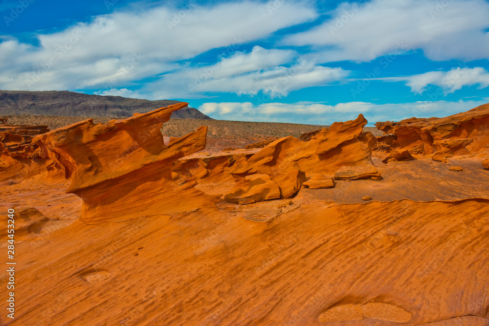 USA, Nevada, Mesquite. Gold Butte National Monument, Little Finland red rock sculptures USA, Nevada, Mesquite. Gold Butte National Monument, Little Finland red rock sculptures