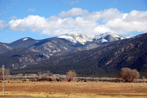 North America, USA, New Mexico. New Mexico Winter Landscape
