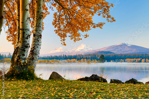 USA, Oregon, Bend, Fall at Black Butte Ranch in Central Oregon photo