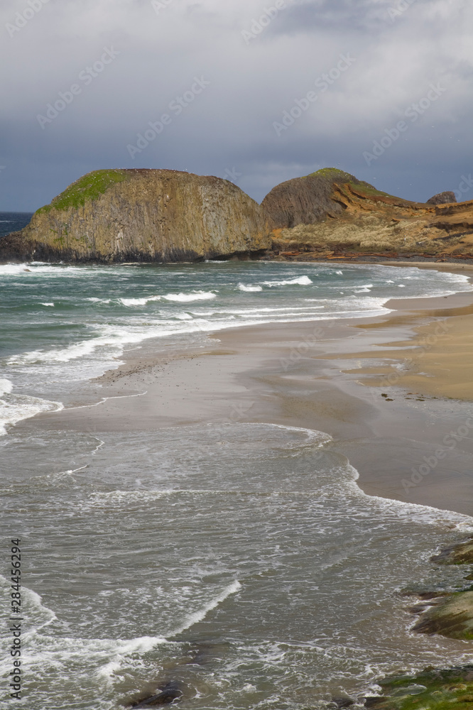 OR, Oregon Coast, Seal Rock State Park, shoreline view OR, Oregon Coast, Seal Rock State Park, shoreline view