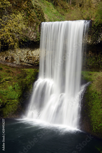Upper South Falls at Silver Falls State Park  Oregon  USA.