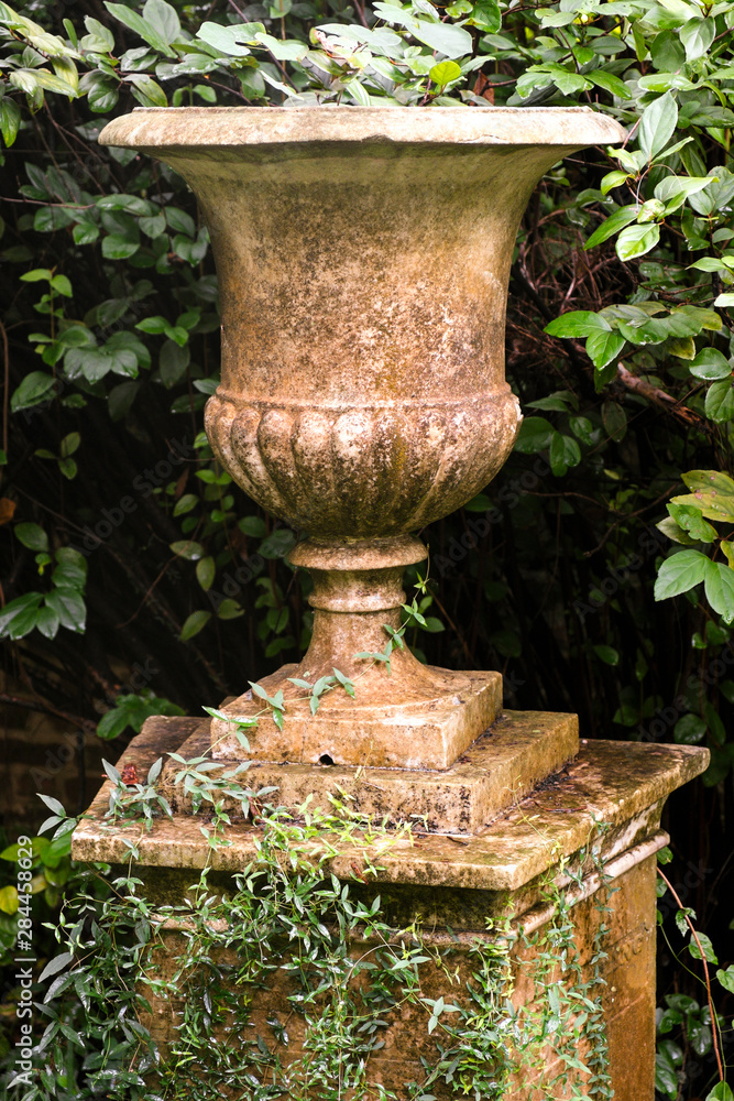 Portrait of a vase headstone at an old church graveyard. Charleston, South Carolina. USA Portrait of a vase headstone at an old church graveyard. Charleston, South Carolina. USA