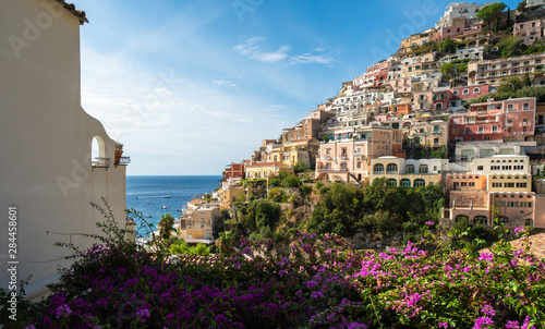 The houses on the hillside of Positano, Amalfo coast, Italy. 