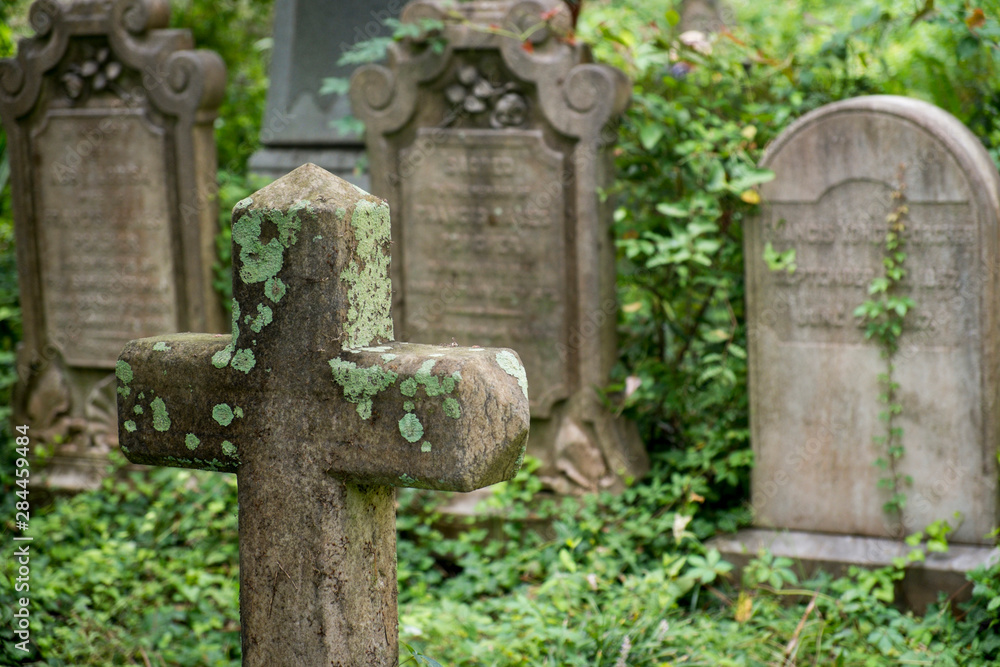 Gravestones at an Old church graveyard. Charleston, South Carolina, USA Gravestones at an Old church graveyard. Charleston, South Carolina, USA