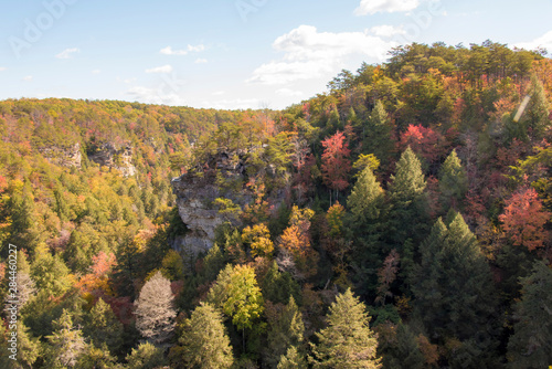 USA, Tennessee. Fall Creek Falls State Park fall color photo