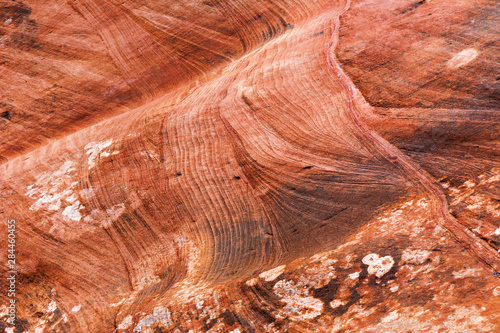 Utah, Glen Canyon National Recreation Area. Patterns in sandstone rock formation. Credit as: Don Paulson / Jaynes Gallery / DanitaDelimont.com