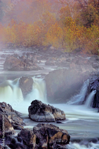 USA, Virginia, McLean. Stream in Great Falls State Park. Credit as: Jay O'Bri...