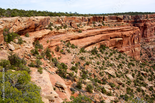 Mule Canyon Towers are an out of the way ruin of the Anasazi, west of Blanding Utah on Cedar Mesa. The ruins are remarkable for their water source and defensive towers. photo