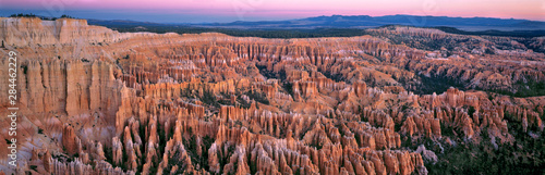 USA, Utah, Bryce Canyon NP. The red fingers of dawn tickle Bryce Canyon National Park, Utah.