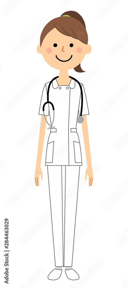 看護師　聴診器