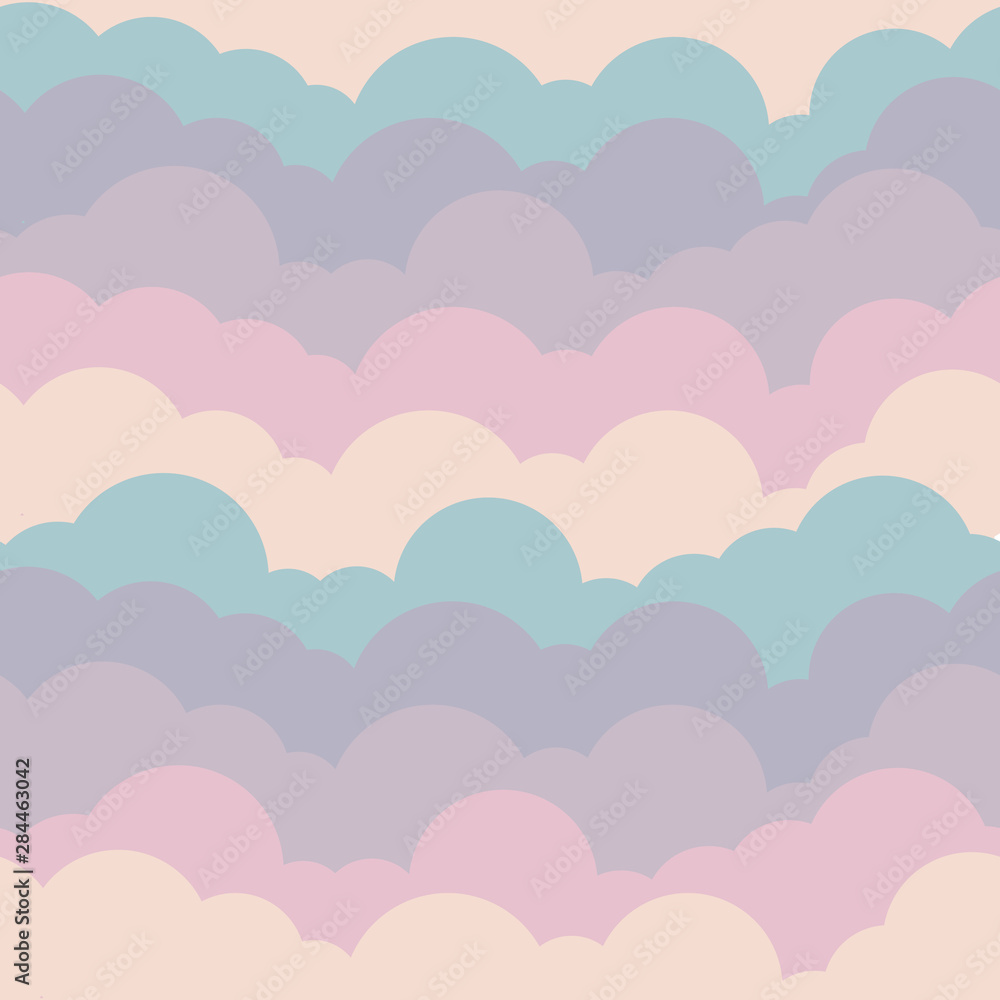 Seamless Pattern - Colorful Cloud