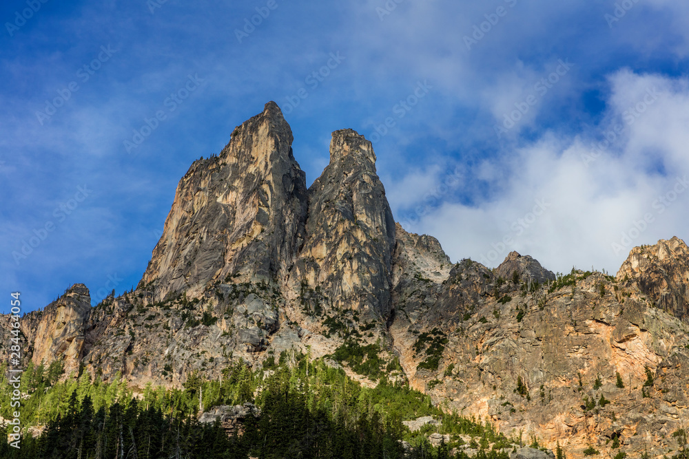 Liberty Bell Mountain in North Cascades National Park, Washington State, USA