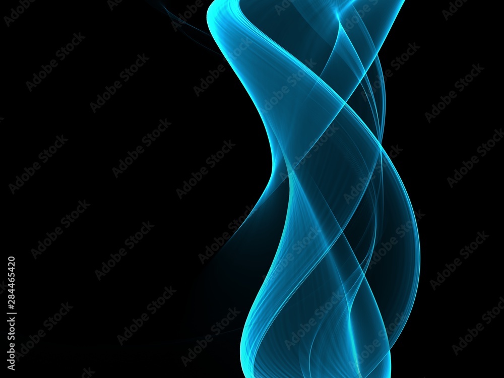 Naklejka premium Abstract Business Soft Blue Wave Template Brochure Flyer Background