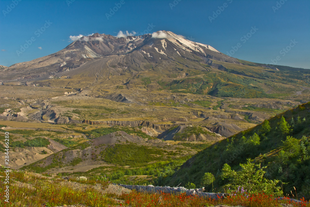 Mount St. Helens, afternoon, summer, Boundary Trail, Washington, USA