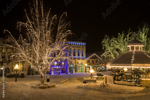 USA, Washington, Leavenworth, Christmas Lights - 