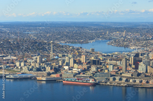 Aerial View of Seattle, Washington State, USA