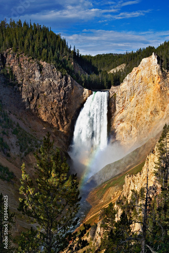 Rainbow on Lower Yellowstone Falls, Yellowstone National Park, Wyoming/Montana