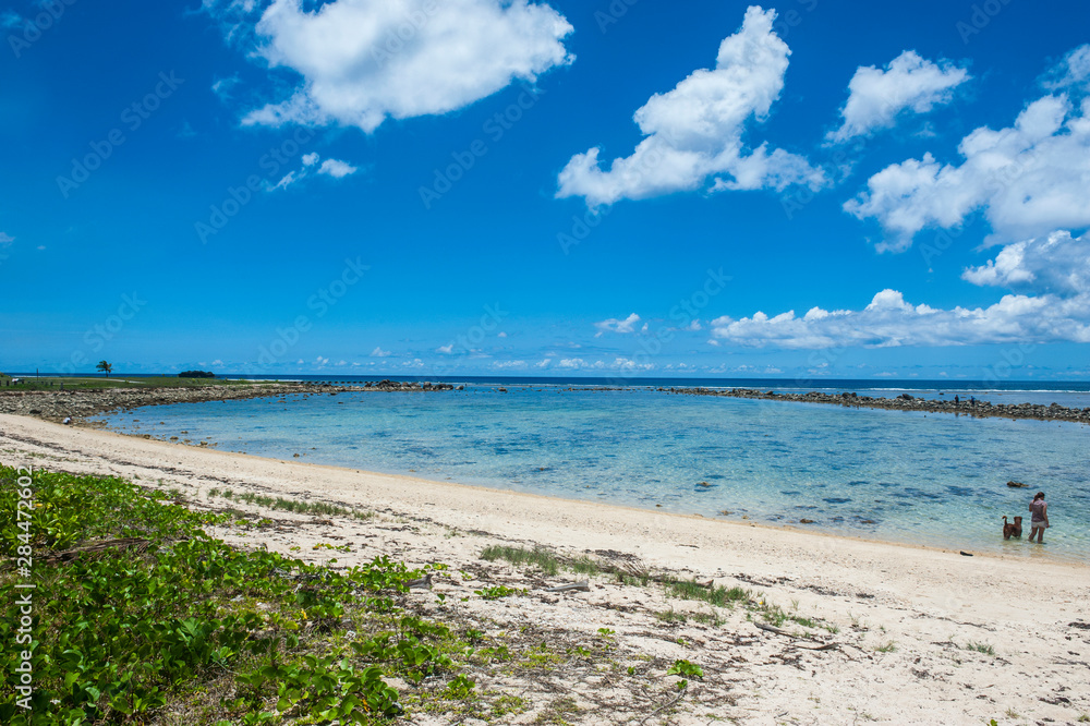 Sandy Bay in the Pacific National Historical Park, Guam, US Territory, Central Pacific