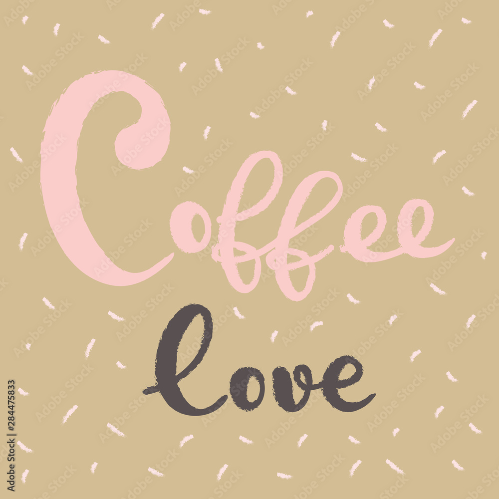 Coffee typography lettering sign logo design template Coffee typography lettering sign logo design template