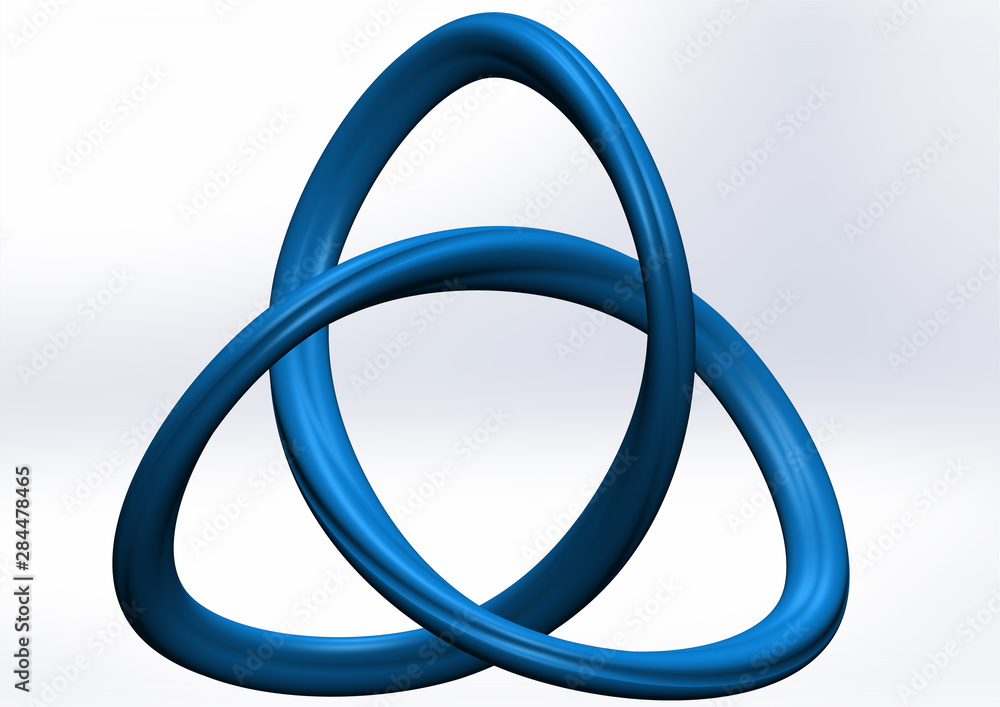 blue 3D infinity with white background blue 3D infinity with white background