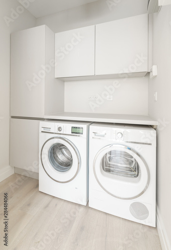 washing machines in a utility room