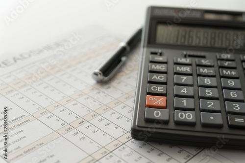 Canvas Print bookkeeping accounting