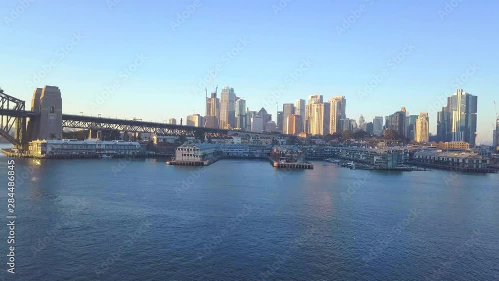 Skyline of the Beautiful City of Sydney while Sunrise - Australia Skyline of the Beautiful City of Sydney while Sunrise - Australia