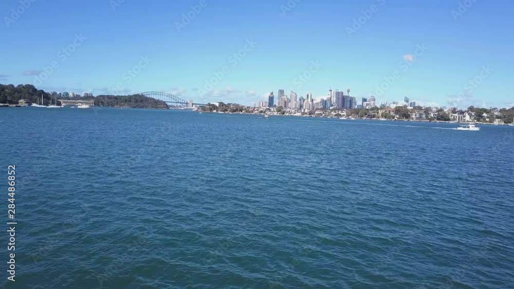 Water Traffic on Sydney's Waterways - Australia - Sydney Skyline Water Traffic on Sydney's Waterways - Australia - Sydney Skyline